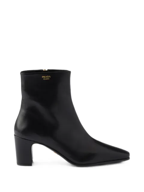 Prada leather booties Black 1T708OF065070