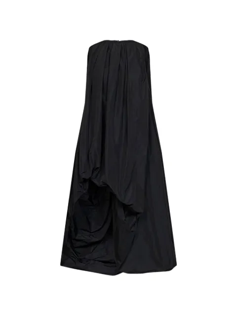 Jil Sander gathered-detail strapless asymmetric dress Black J03CT0685J70005