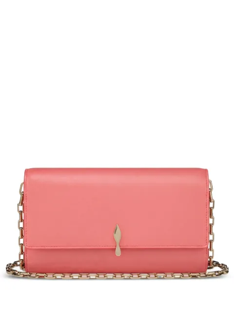 Christian Louboutin Bettina wallet on chain smooth calf leather grapefruit Pink 32652009147