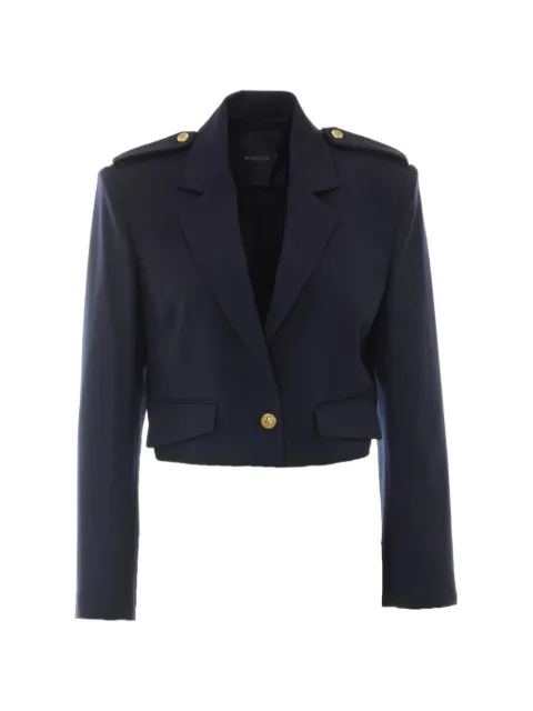PINKO epaulette cropped jacket Blue 107715MANNAA3MSG03