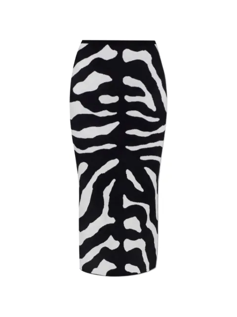 Moschino printed stretch skirt Black A01815506