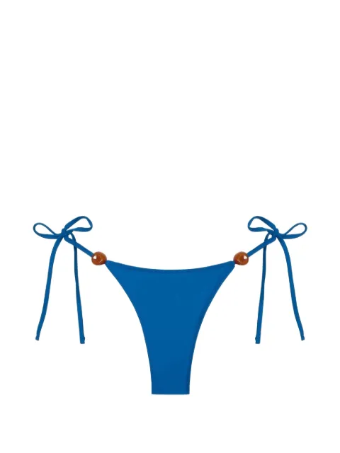 TROPIC OF C Praia bead-embellished bikini bottoms Blue CS883
