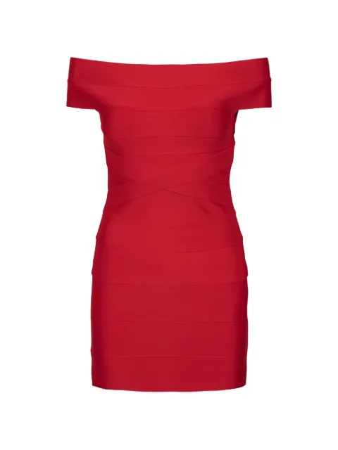 ROTATE BIRGER CHRISTENSEN off-shoulder mini dress Red 1169202240