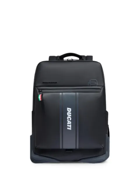PIQUADRO x Ducati logo-detail backpack Black CA6465C2OWD