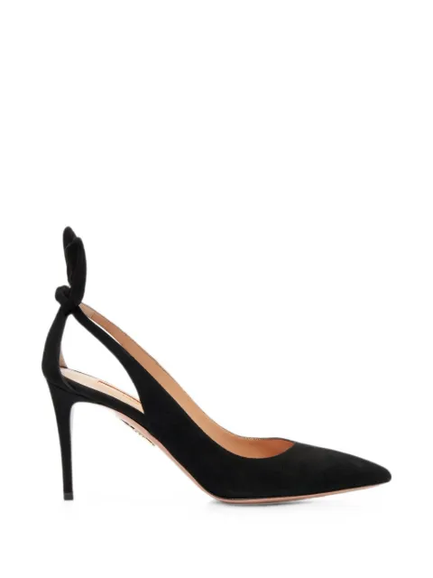Aquazzura Bow Tie pumps 85 Black DENMIDP0SUE