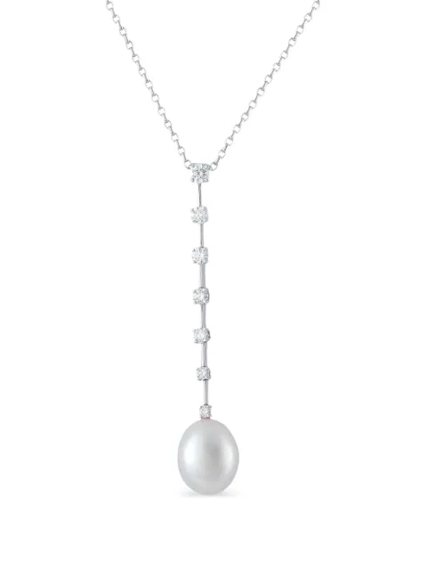 Assael pearl and diamond drop necklace Silver AS04071526