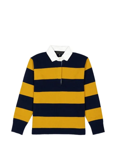Nili Lotan striped polo-collar sweater Blue 81654Y333