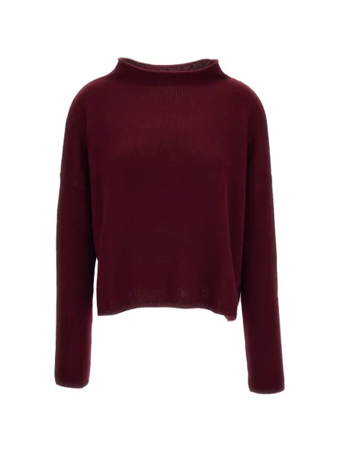 Lisa Yang heavy-knit mock-neck sweater Red 202160DU