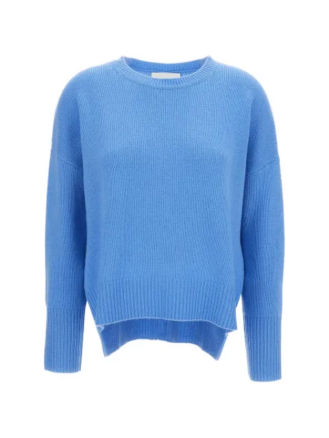 Lisa Yang Mila ribbed-knit crew-neck sweater Blue 201726AZU