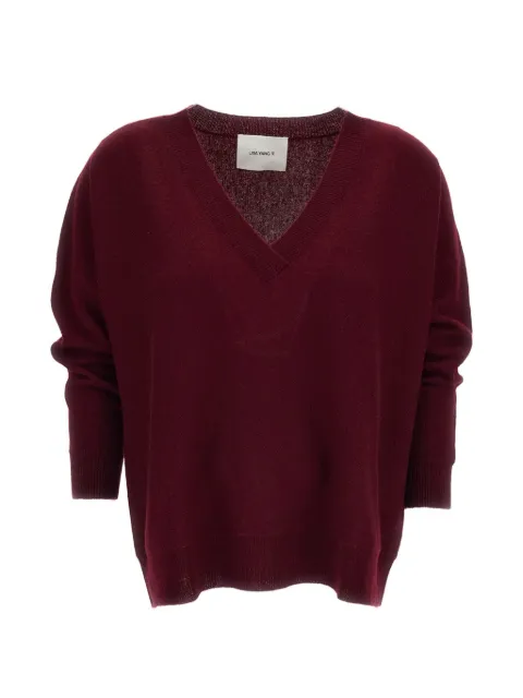 Lisa Yang V-neck cashmere sweater Red 2022086DU