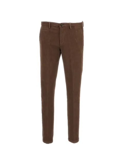 Briglia 1949 belt-loop slim-fit trousers Brown BG0540004466