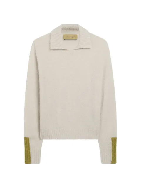 MOMONÌ Glampi colour-block sweater Neutrals 266MMOKN01526669MO