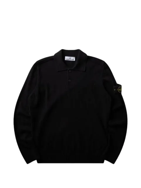 Stone Island 5100018 light rws geelong wool jumper Black L2S155100018S00B4