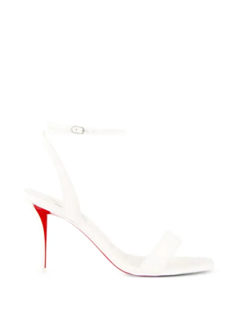 Christian Louboutin patent-leather ankle-strap sandals White 3260053W302