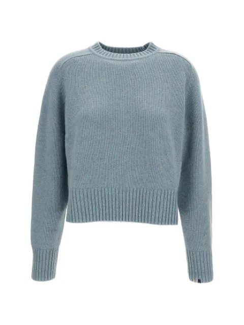 extreme cashmere x N.167 crew-neck ribbed-trim sweater Blue 16720801TU01