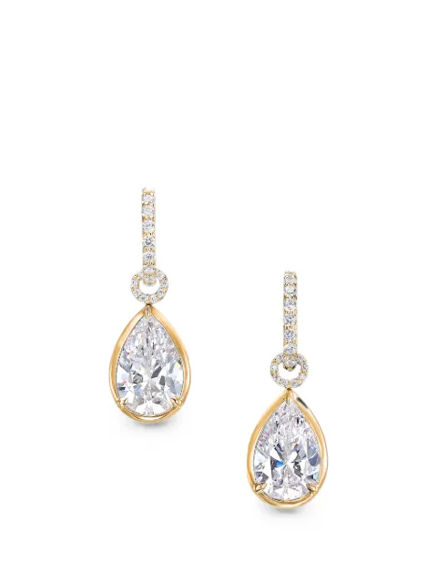 Anabela Chan Pear Pendant Hoop earrings Gold ACDD43ESYGWDM