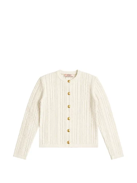 TWINSET ribbed-knit cardigan Neutrals 262TP3101