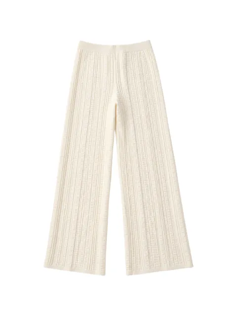 TWINSET cable-knit palazzo pants Neutrals 262TP3102