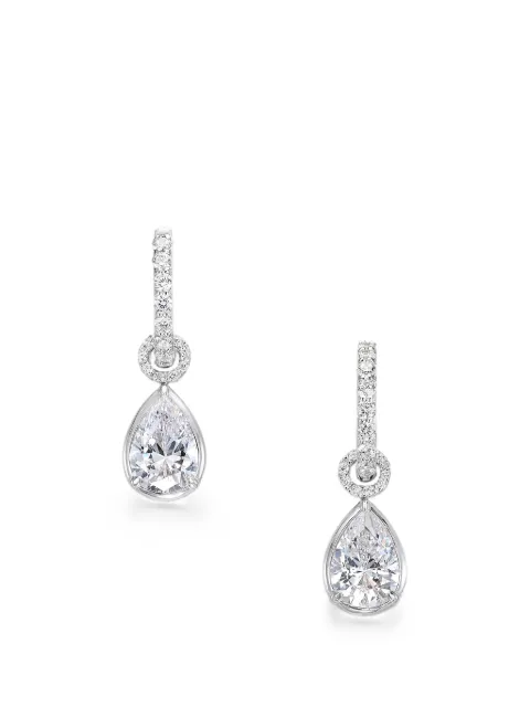Anabela Chan lab-grown diamond pear hoop earrings Silver ACDD43ESWGWDS
