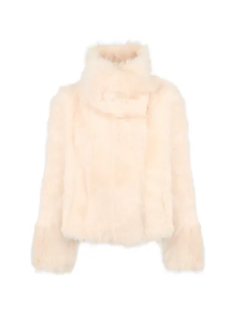 Yves Salomon Toscana shearling jacket Neutrals 7WYV62155TOSX