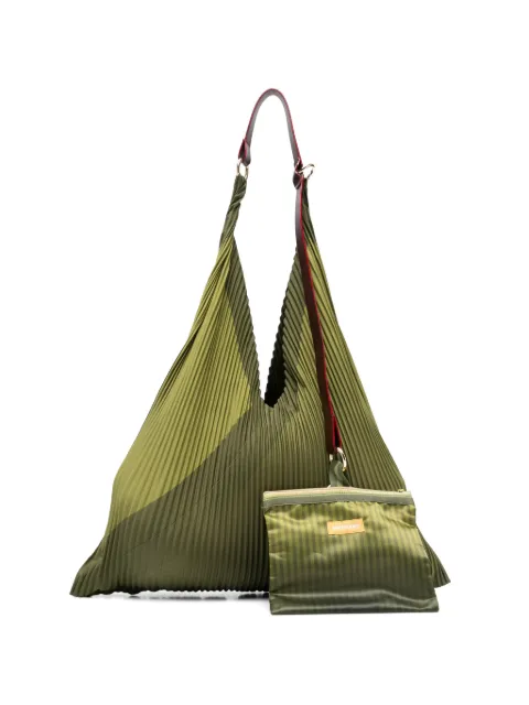 MULTITUDES BAGS Audrey pleated shoulder bag Green YBAGLATHERAUDREY