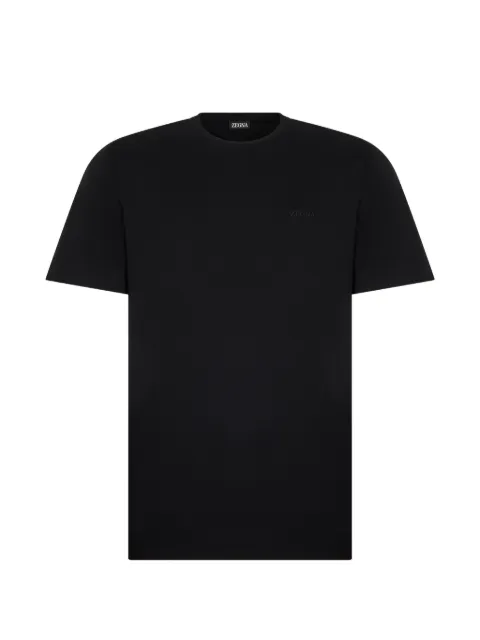 Zegna logo-motif short-sleeve T-shirt Black I765UI360A4