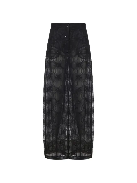Genny sequin-embellished palazzo pants Black 81AAA164N0466899
