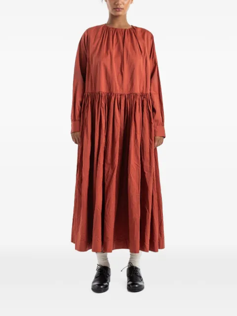 Casey Casey Pomme Rouche midi dress Red 27FR604