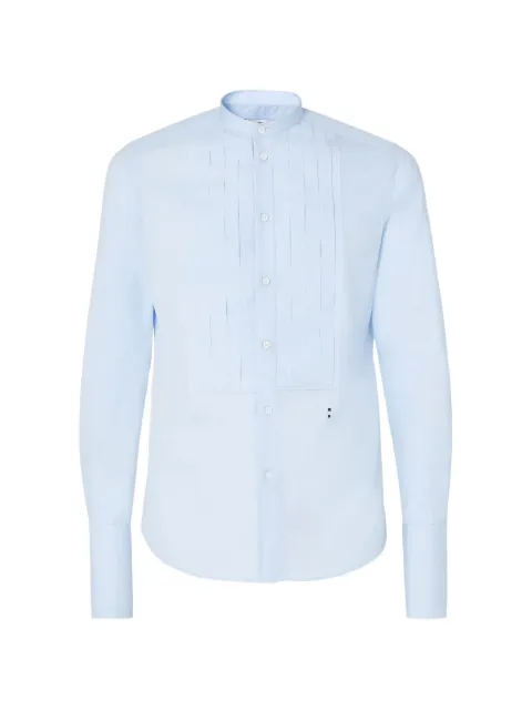 FENDI light blue poplin shirt Blue FS1377AMVL