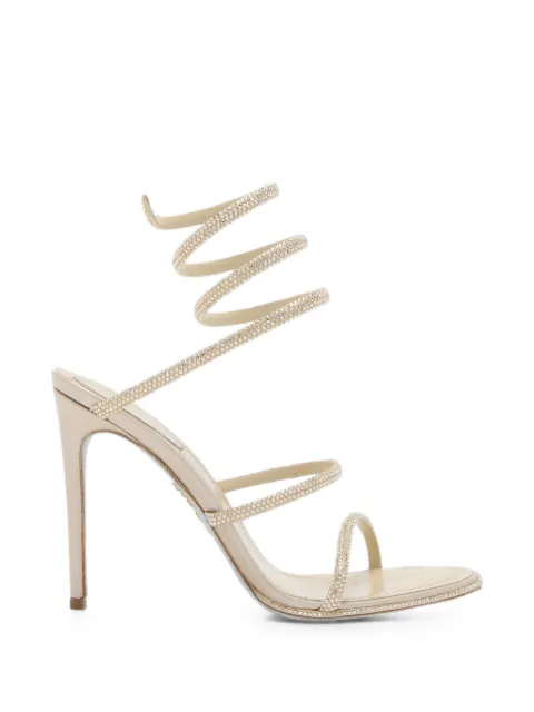 René Caovilla 105mm Cleo sandals Neutrals C12538105R001Y500