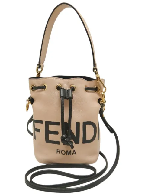 Fendi Pre-Owned 2010-2026 Mini Calfskin Mon Tresor Bucket Bag satchel Brown W7LB6M82B82HT1XB