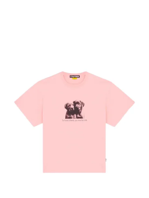 IUTER graphic-print T-shirt Pink 26WITS62