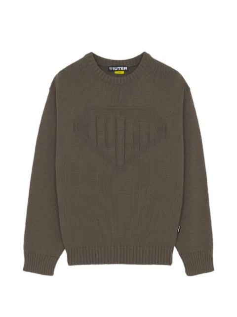 IUTER Links logo-knit sweater Brown 26WIJM90