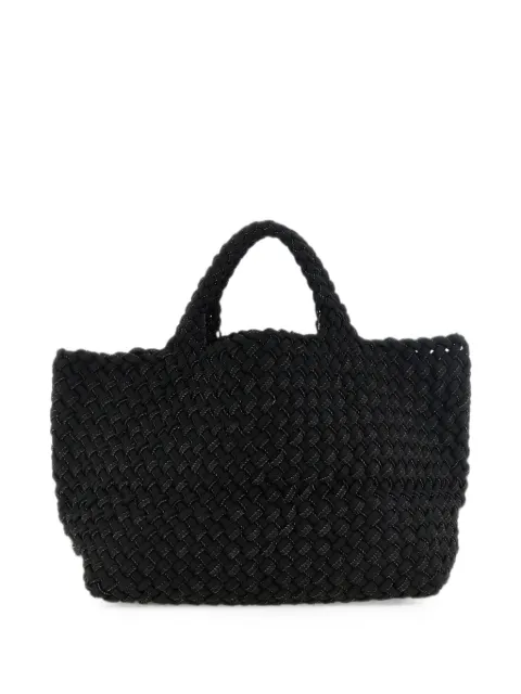 NAGHEDI medium St. Barths double-weave tote bag Black SN03013YGJET