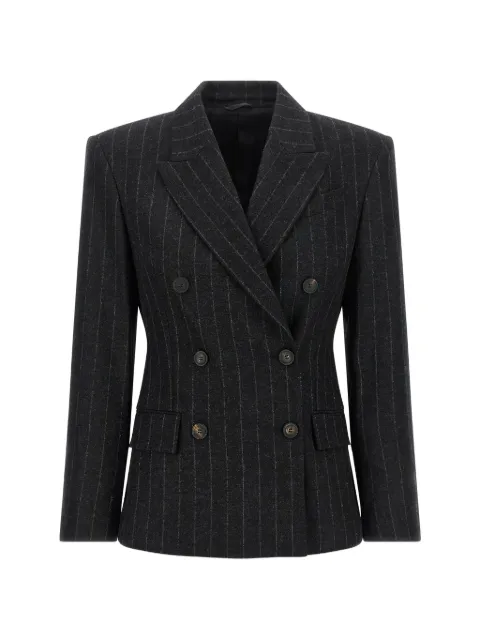 Brunello Cucinelli pinstripe blazer Grey MG5767117C520