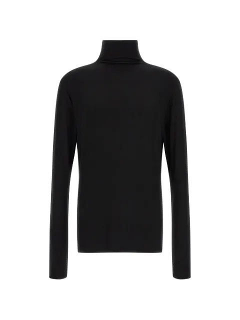 Thom Krom thumb-slot roll-neck sweater Black MTS1003BLACK