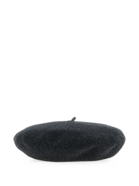 Brunello Cucinelli Basque precious-detail beret Grey MCAP90136C2803