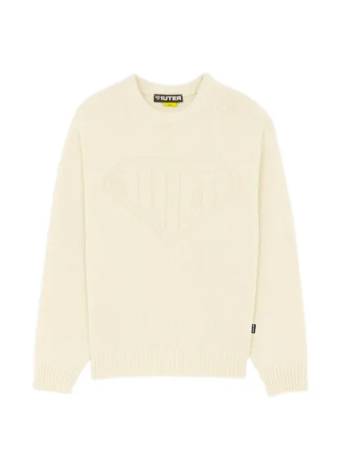 IUTER Links logo-knit sweater Neutrals 26WIJM90