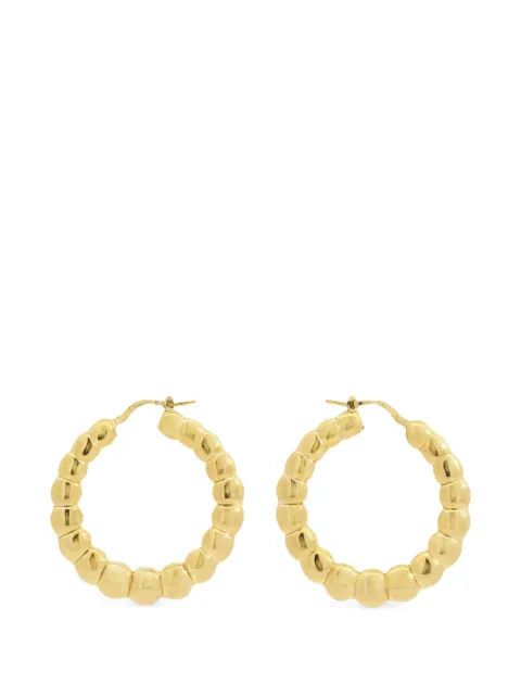 Lisa Nik Golden Dreams beaded hoop earrings Gold HPBDY1120