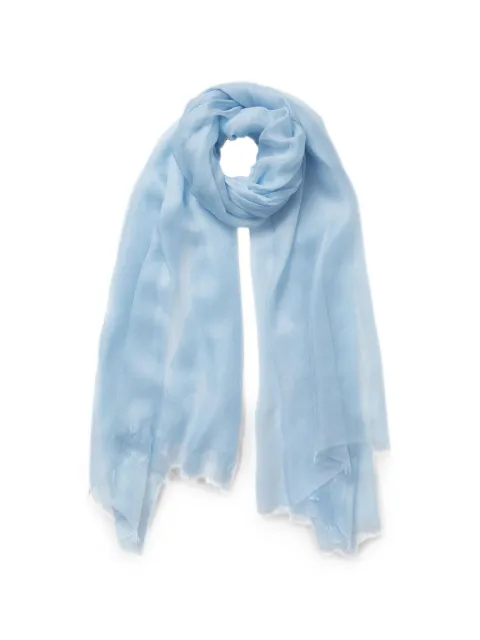 Jane Carr Cloud frayed-edge scarf Blue 2401821103BOY