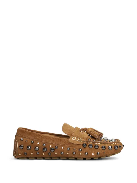 strategia shoes Mykonos studded tassel loafers Brown R51