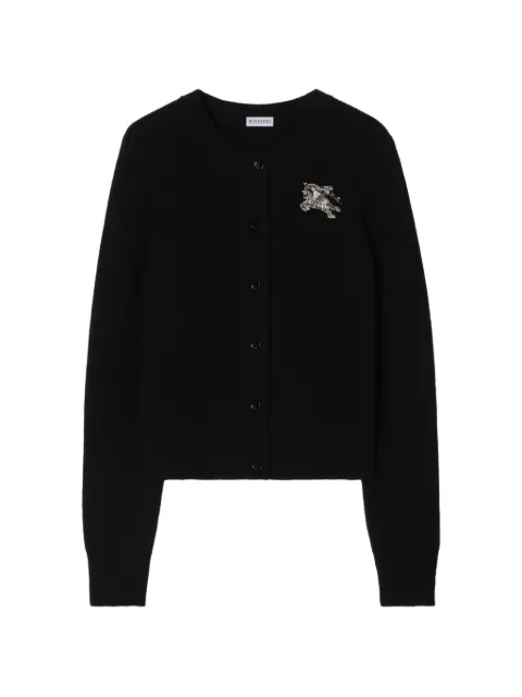 Burberry Knight wool cashmere cardigan Black 8132459