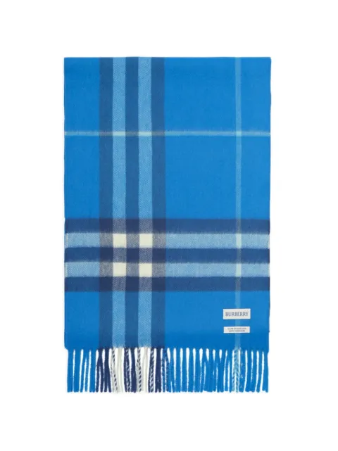 Burberry Check cashmere scarf Blue 8130035