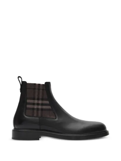 Burberry leather Pembroke boots Black 8127927