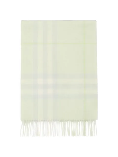 Burberry Check cashmere scarf Green 8124937