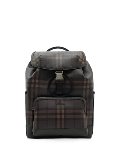 Burberry City Check clip backpack Brown 8132124