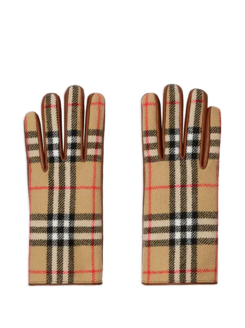 Burberry Check-pattern gloves Neutrals 8135395
