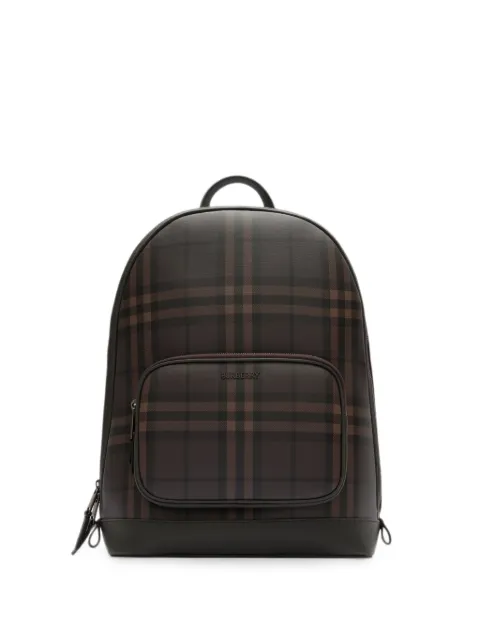 Burberry City Check zip backpack Brown 8131842