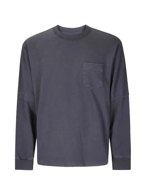 sacai chest-pocket long-sleeve T-shirt Grey 2604077M