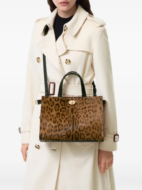 Burberry small leopard-print Cotswolds tote bag Brown 8132952